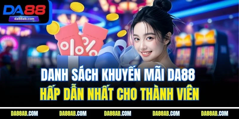 Danh sách khuyến mãi DA88 hấp dẫn nhất cho thành viên